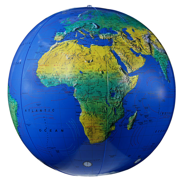 Inflatable Globe – Topographical 16″ – Replogle Globes