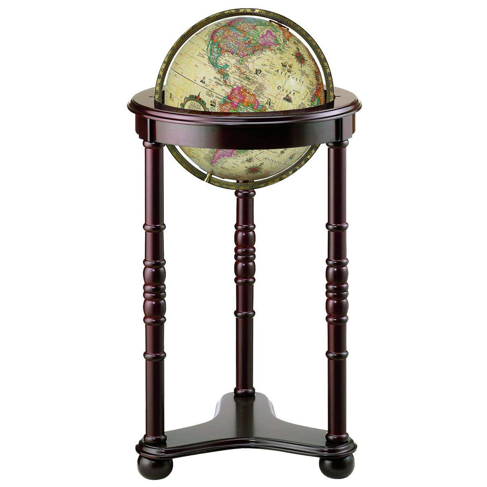 Lancaster 12″ Antique Illuminated Floor – Replogle Globes