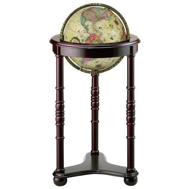 Lancaster 12″ Antique Illuminated Floor – Replogle Globes