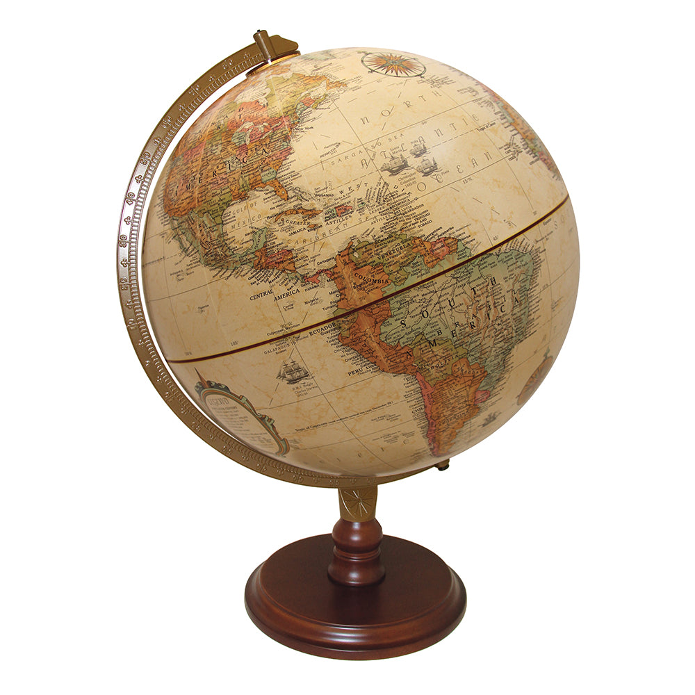 Lenox 12″ Antique Ocean Desk Globe (French) – Replogle Globes