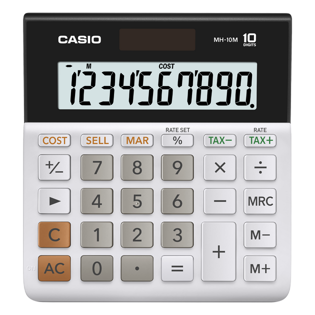 Casio MH-10M Desk Calculator - front view