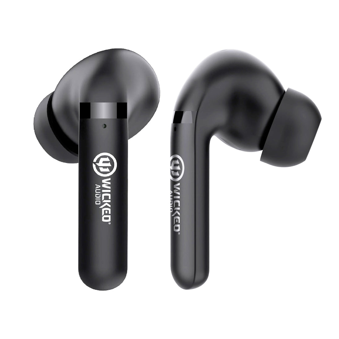 Wicked Audio Mojo 500 black earbuds, pair