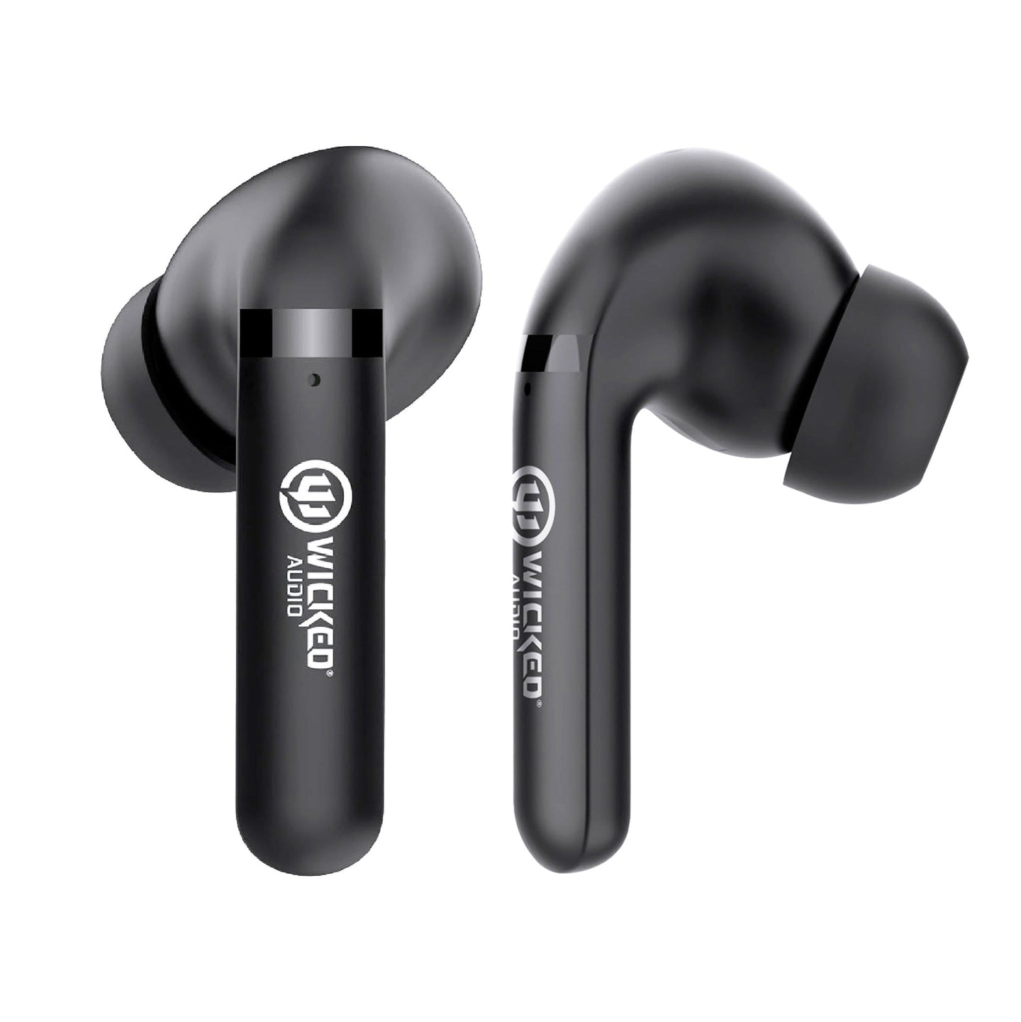 Wicked Audio Mojo 500 black earbuds, pair