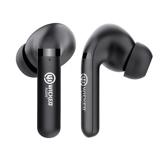 Wicked Audio Mojo 500 black earbuds, pair