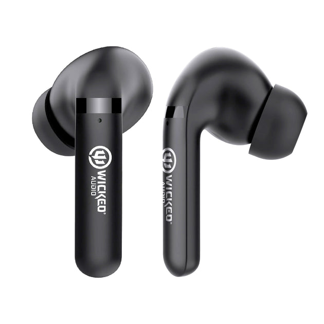 Wicked Audio Mojo 500 black earbuds, pair