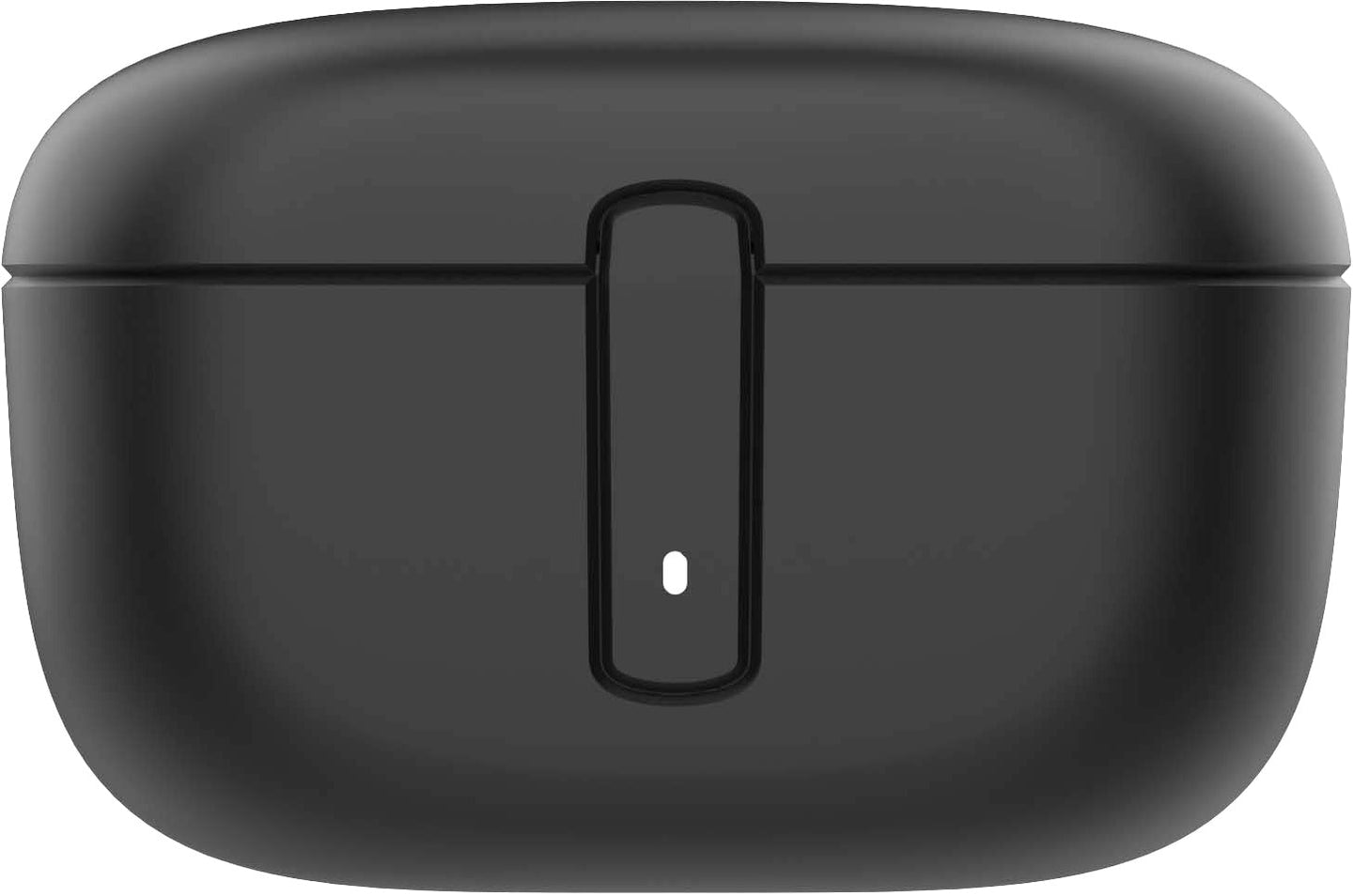 Wicked Audio Mojo 800 black charging case, front view