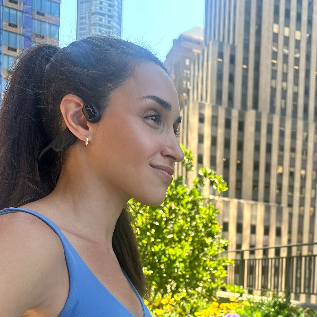 OPN Sound Swym+ headphones angled view