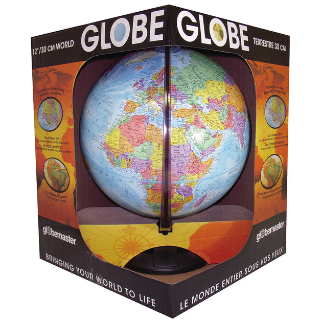 Traveler 12″ Blue Raised Relief Desk – Replogle Globes