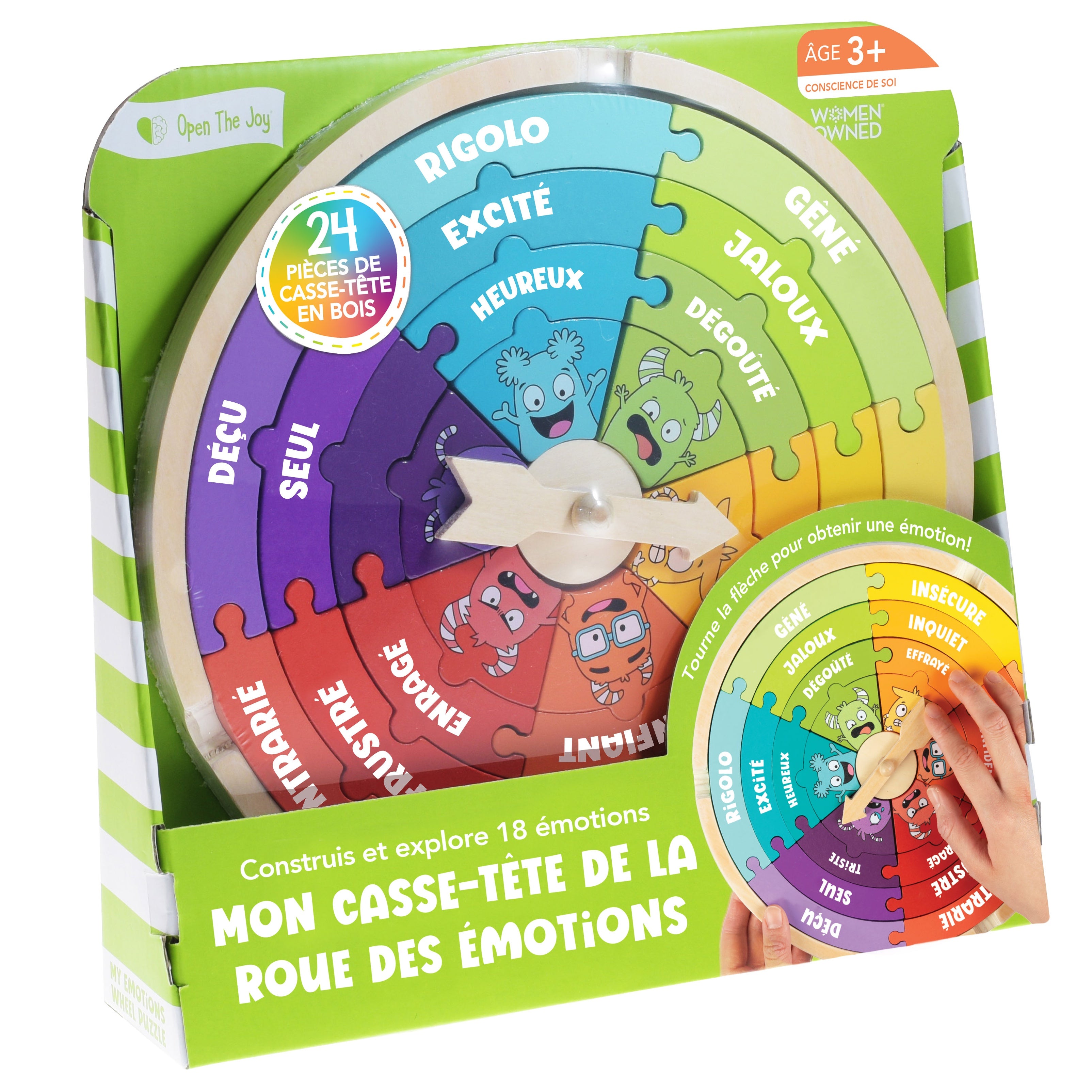 Mon casse-tête de la roue des émotions - Version française