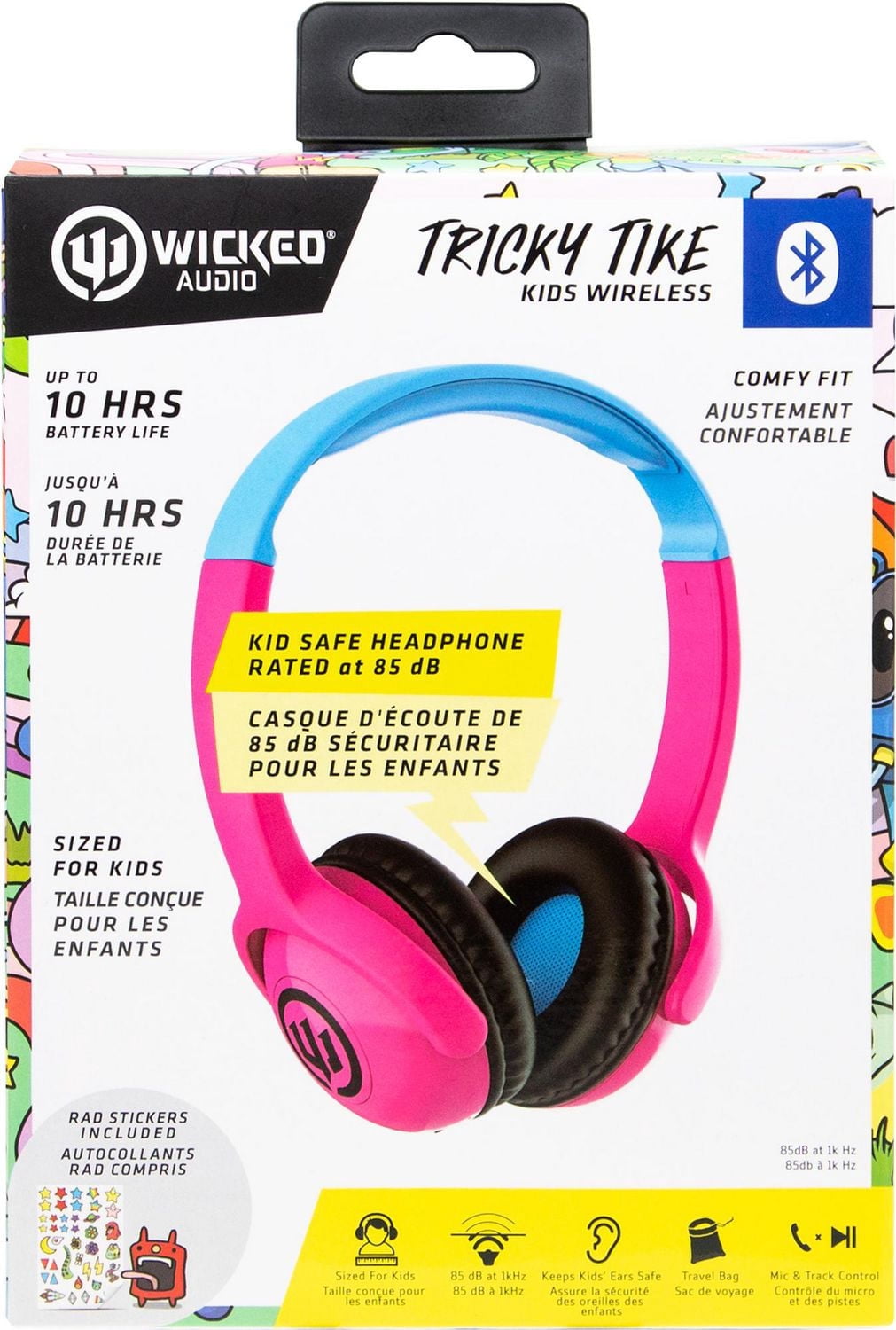 Wicked Audio Tricky Tike Candy Pink retail packaging