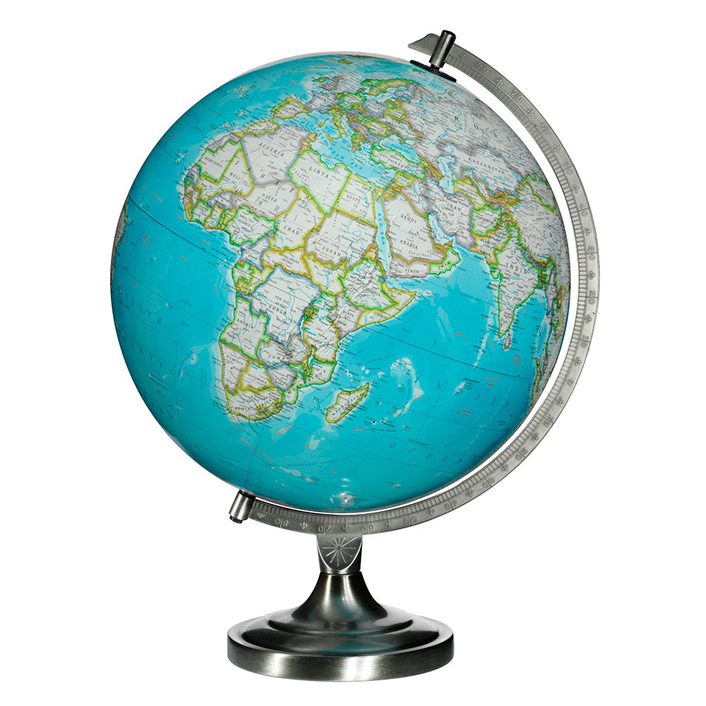 Bartlett 12″ Blue Illuminated Desk National Geographic Collection – Replogle Globes