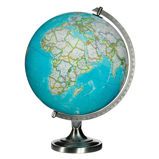 Bartlett 12″ Blue Illuminated Desk National Geographic Collection – Replogle Globes