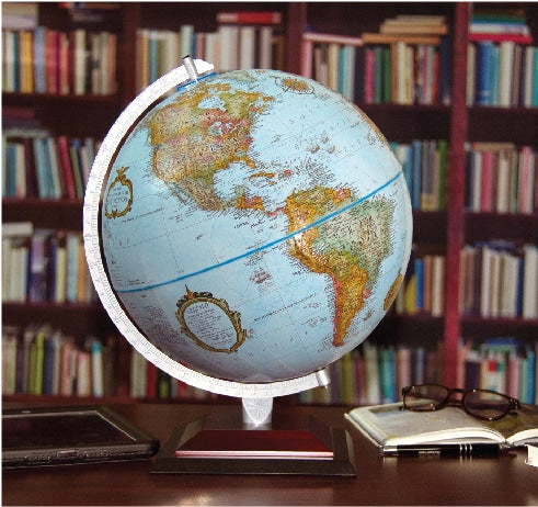 Aragon 12″ Blue Desk – Replogle Globes