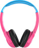 Wicked Audio Tricky Tike Candy Pink headphones, front view