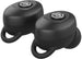 Wicked Audio Axoma black earbuds with ear-hook wing tips