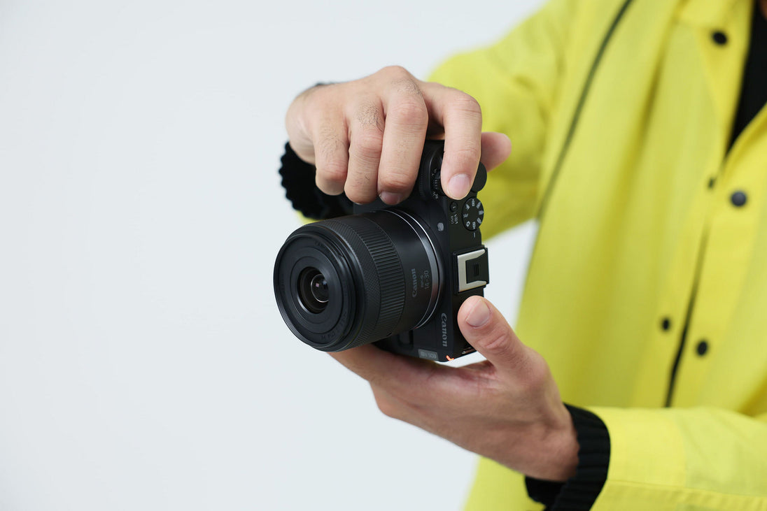 Canon EOS R50 V in use - handheld content creation