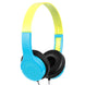Wicked Audio Rad Rascal kid safe headphones in Sky Blue and Slime