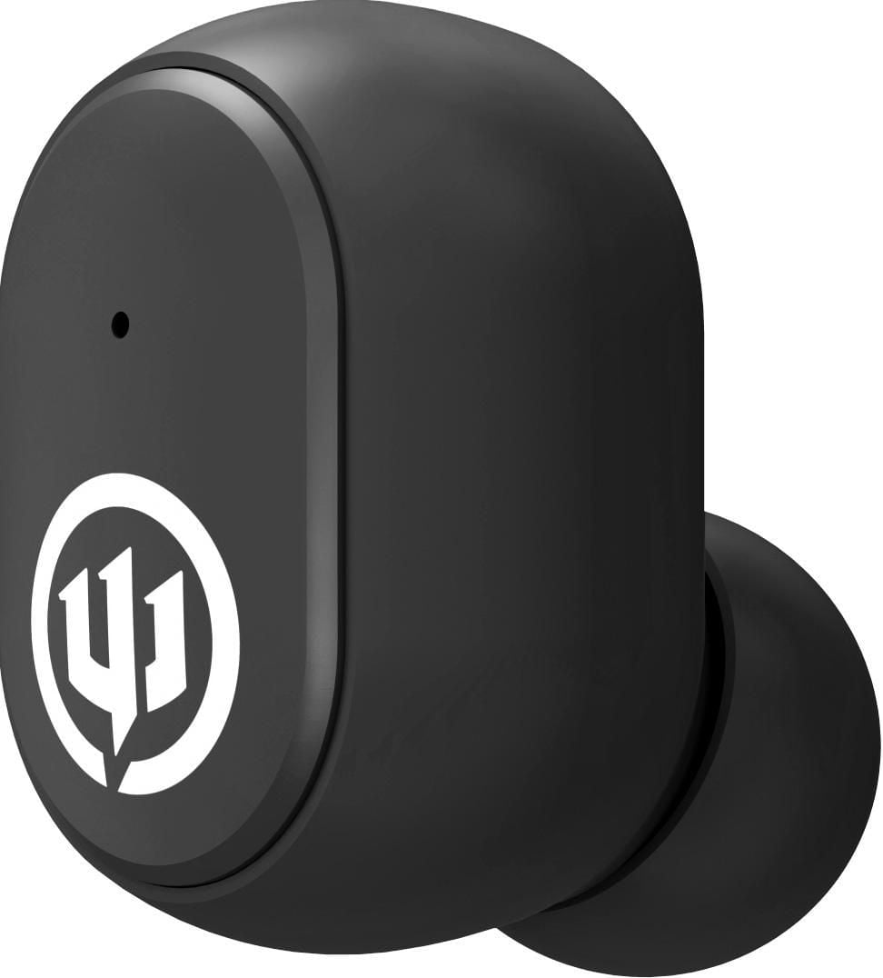 Wicked Audio Embr black earbud with logo detail