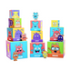 Tower of Emotions nesting blocks built into a pyramid