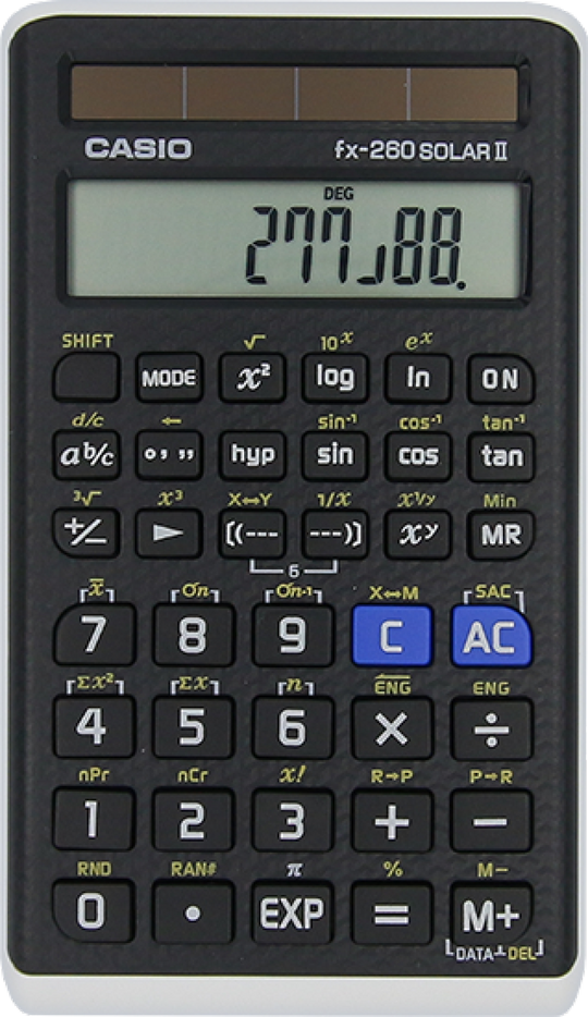 Casio fx-260SOLAR II Scientific Calculator