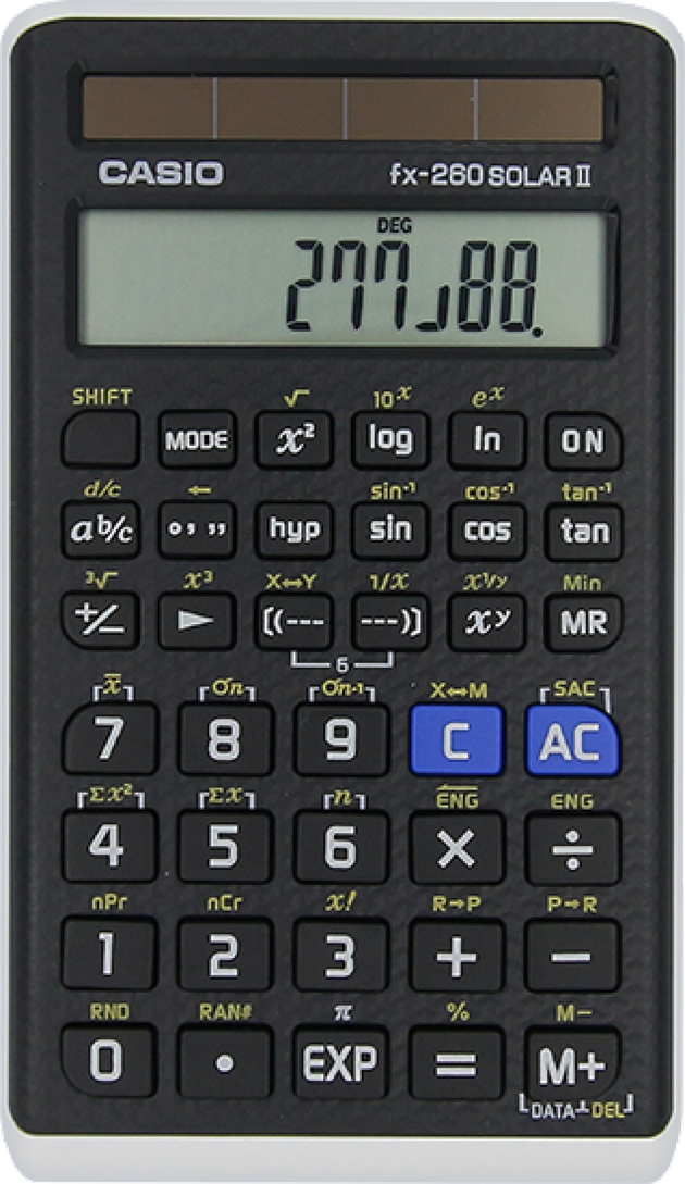 Casio fx-260SOLAR II Scientific Calculator