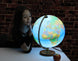 Livingston 12″ Blue Illuminated Raised Relief Desk – Replogle Globes