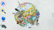 Globe for Kids 10″ Blue Illuminated Desk – Replogle Globes – AR app screen