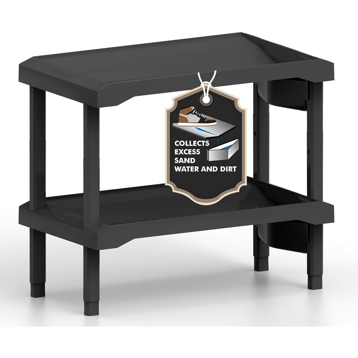 Plastico 2 Tier Shoe and Boot Rack
