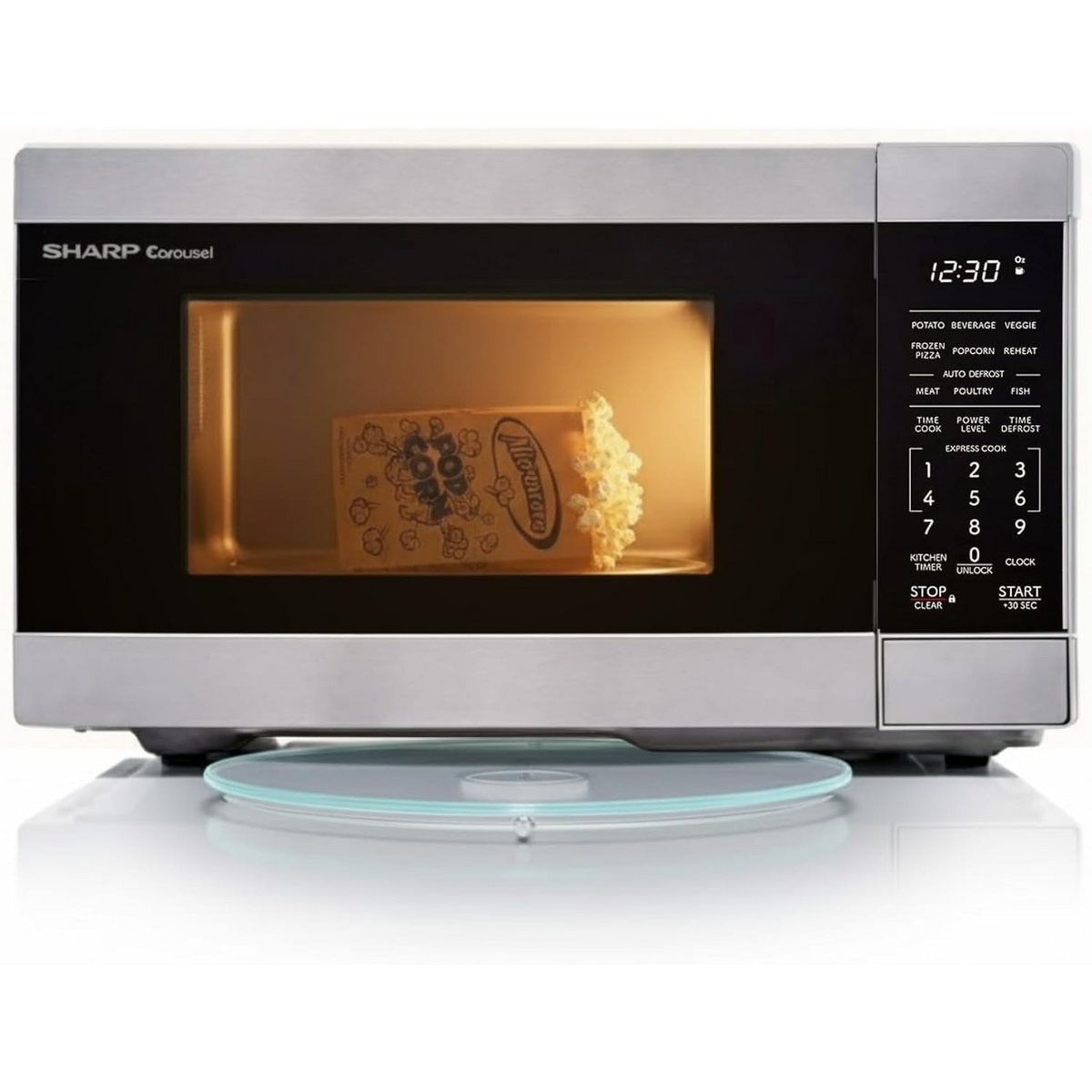 SMC0962KSC Carousel Countertop Microwave Oven - 0.9 cu. ft. 900W