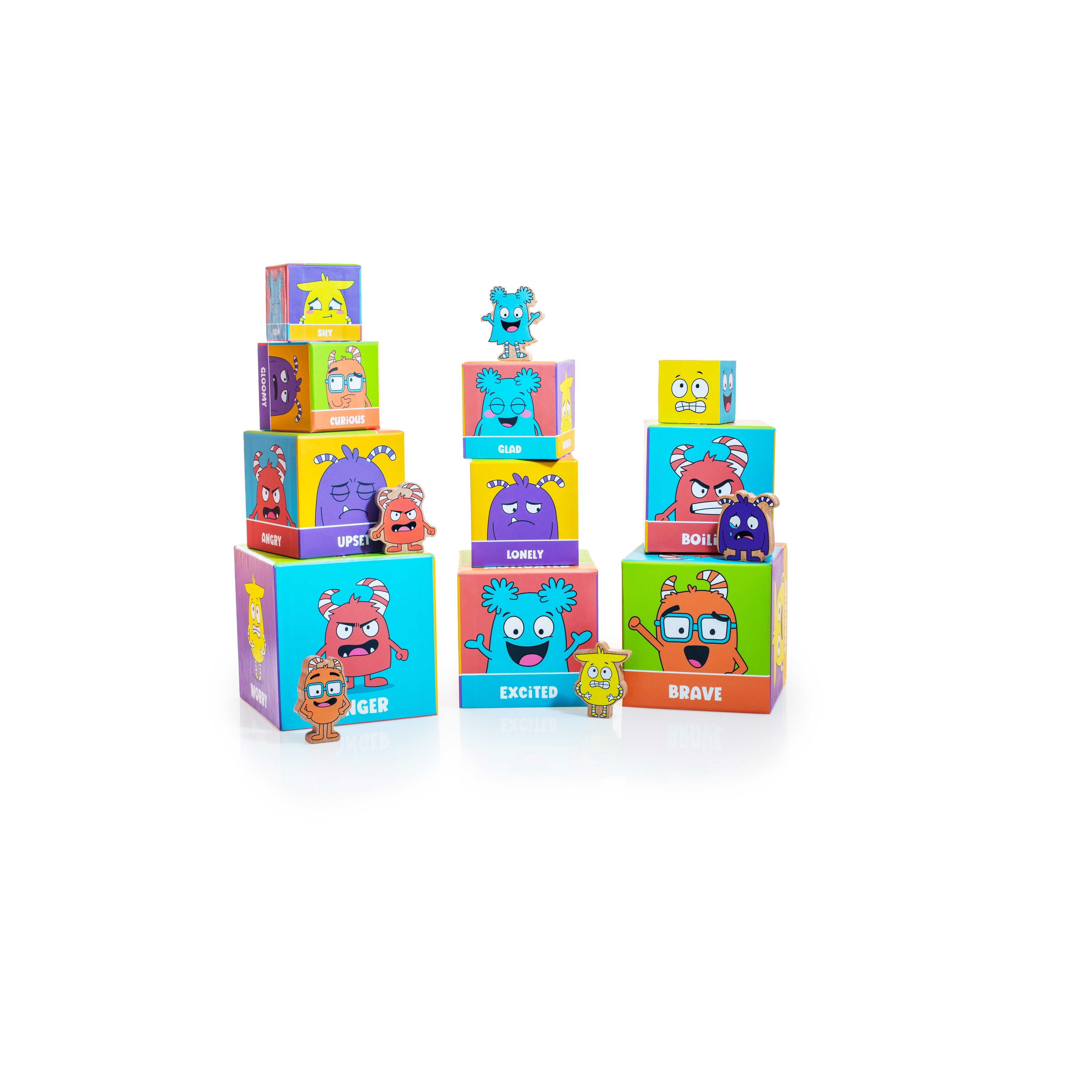 Tower of Emotions – Nesting & Stacking Blocks – English Version